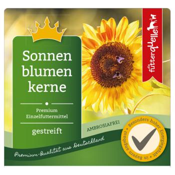 Sonnenblumenkerne gestreift