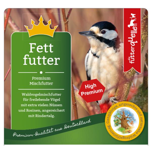 Fettfutter-Etikett