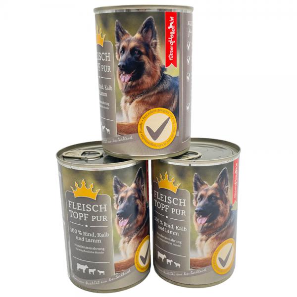 Fleischtopf PUR für ernährungssensible Hunde